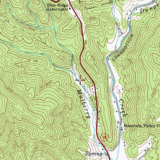 Topographic Map of Beaux (historical), NC