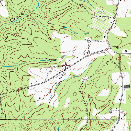 Topographic Map of Sloan Creek School (historical), NC