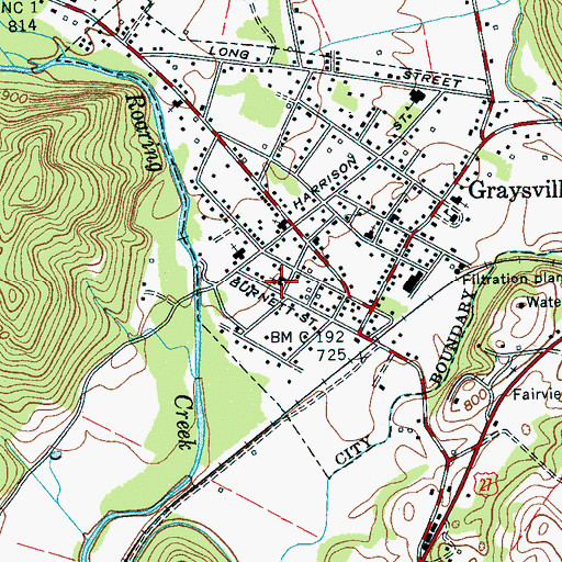 Topographic Map of Graysville United Methodist Church, TN