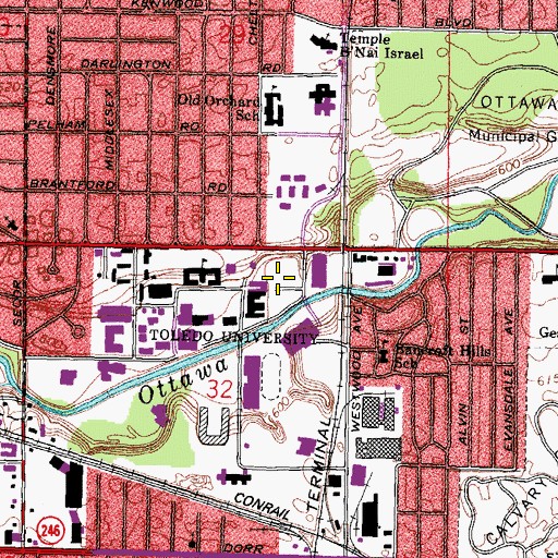 Topographic Map of McMaster Hall, OH