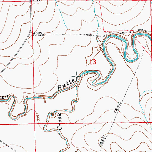 Topographic Map of Freezeout Creek, CO