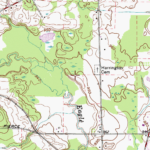 Topographic Map of Beaver Run Trail, OH