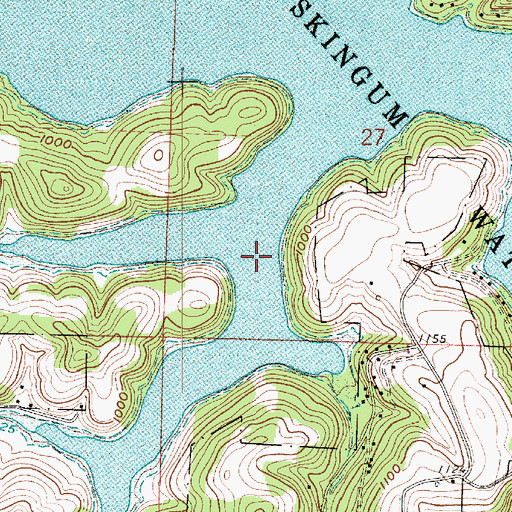 Topographic Map of Essex Bay, OH