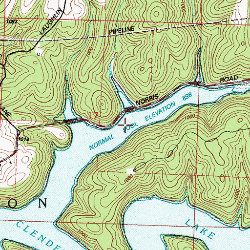 Topographic Map of Hefling Bay, OH