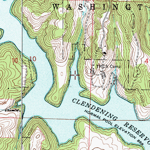 Topographic Map of Little Colman Bay, OH