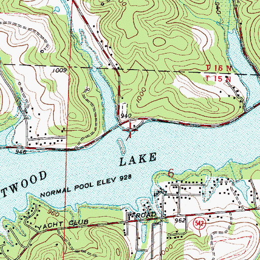 Topographic Map of Sail and Power Marina East, OH