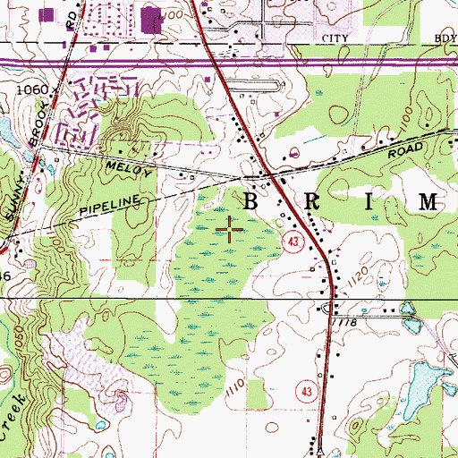 Topographic Map of Tom S Cooperrider-Kent Bog State Nature Preserve, OH