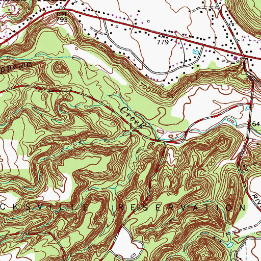 Topographic Map of Chippewa Picnic Area, OH