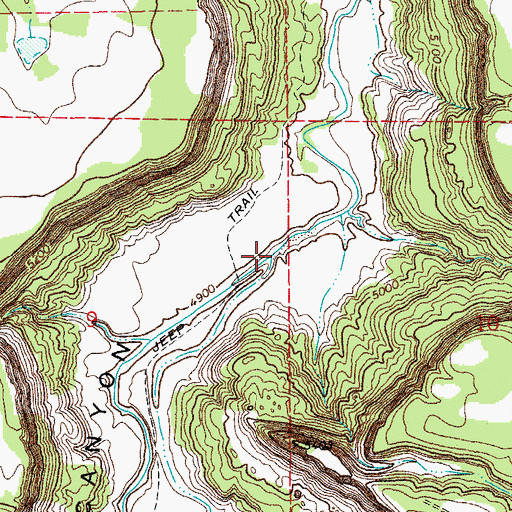 Topographic Map of Poitrey Creek, CO
