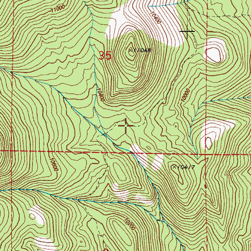 Topographic Map of Clemet Cabin, CO
