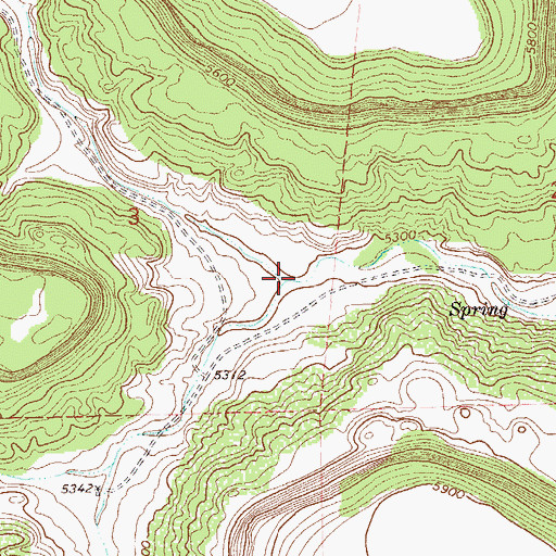 Topographic Map of Phillips Canyon, CO