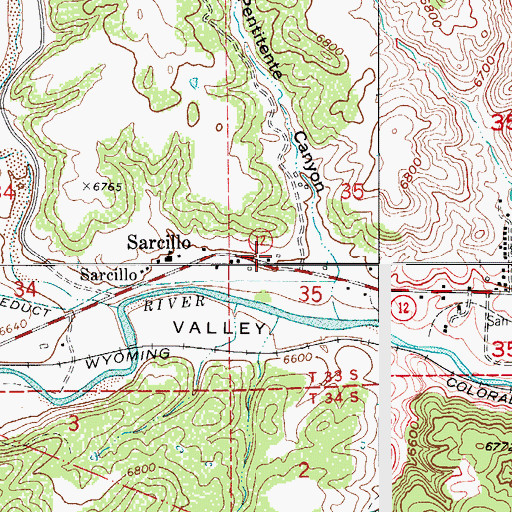 Topographic Map of Segundo, CO