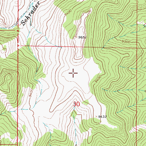 Topographic Map of Dry Lake Flats, CO