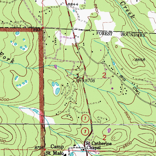Topographic Map of East Gorge Canyon, CO