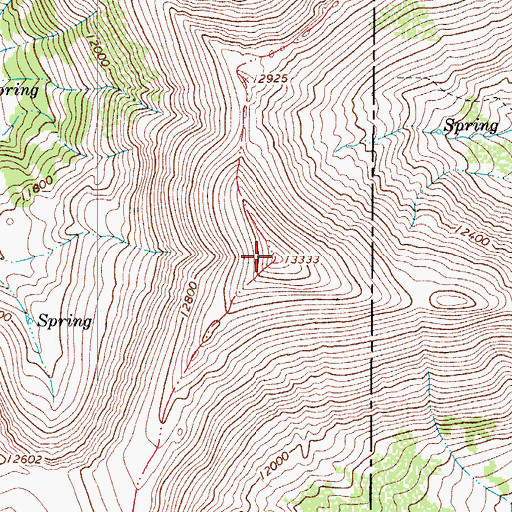 Topographic Map of De Anza Peak, CO