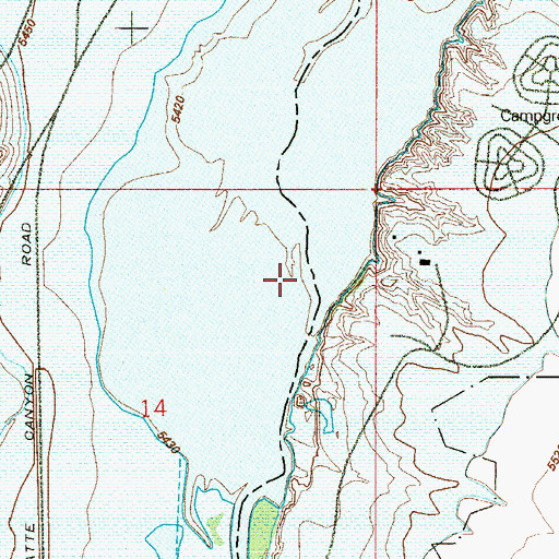 Topographic Map of Archer, CO
