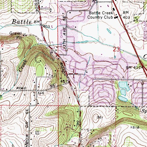 Topographic Map of Rees City Park, OR
