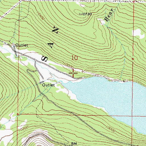 Topographic Map of Mary Queen Campground, CO