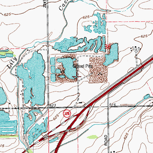 Topographic Map of Plainfield Quarry, IL