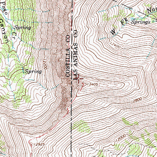 Topographic Map of Maraquita Peak, CO
