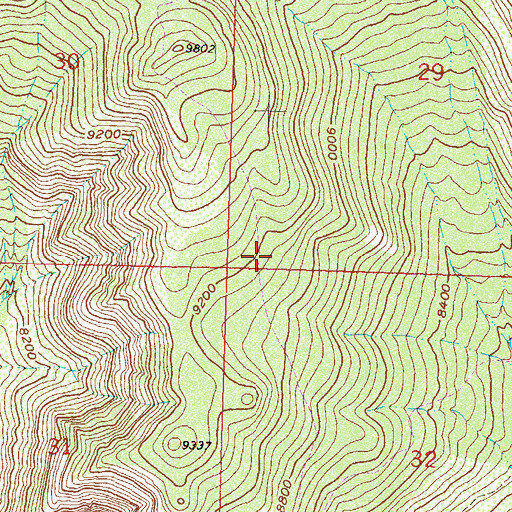 Topographic Map of Smalley Mountain Trail, CO