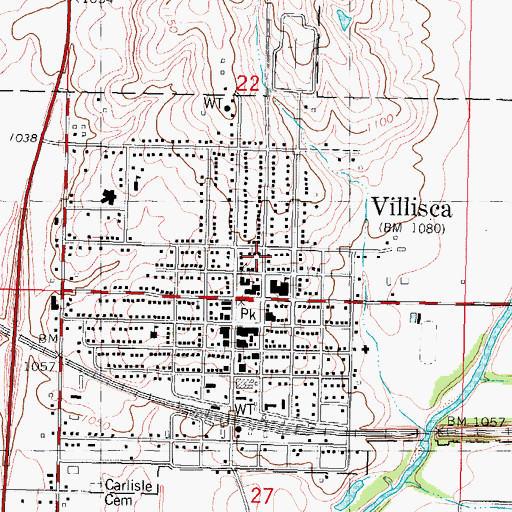 Topographic Map of Olson/Linn Museum, IA