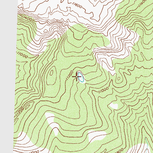 Topographic Map of Cross Mountain Trail, CO