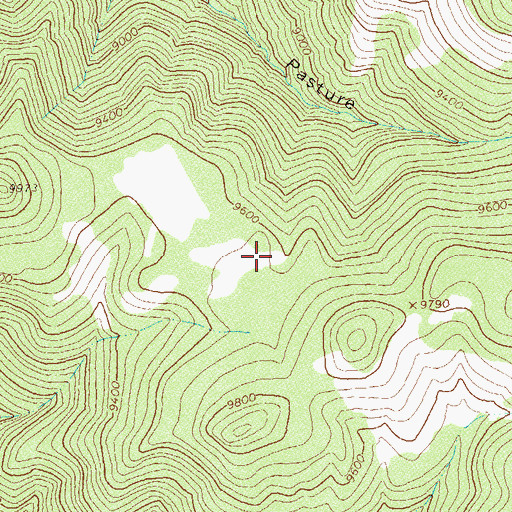 Topographic Map of Point Reservoir, CO