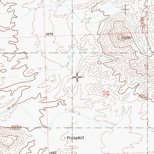 Topographic Map of Brintley Well, AZ