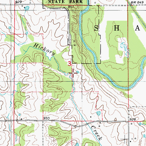 Topographic Map of Brannon Cemetery, IA