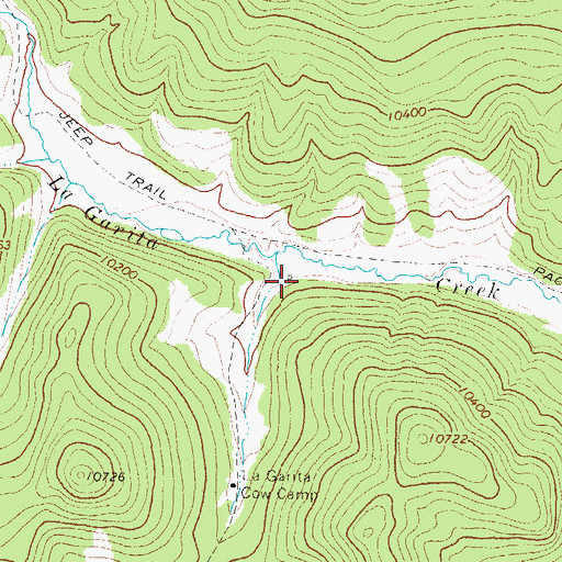 Topographic Map of La Garita Cow Camp, CO