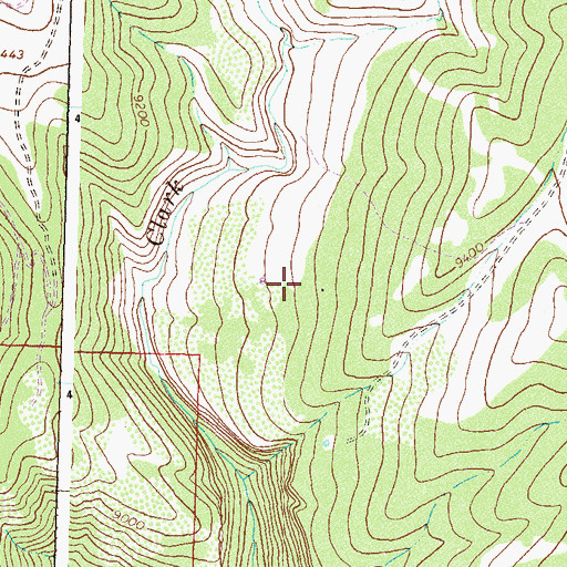 Topographic Map of Clark Ridge Spring Number Three, CO