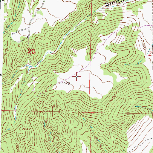Topographic Map of Holgate Mesa, CO