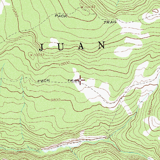 Topographic Map of Knight Spring Reservoir, CO