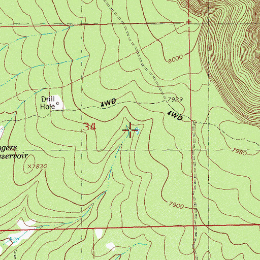 Topographic Map of Dalton Reservoir, CO