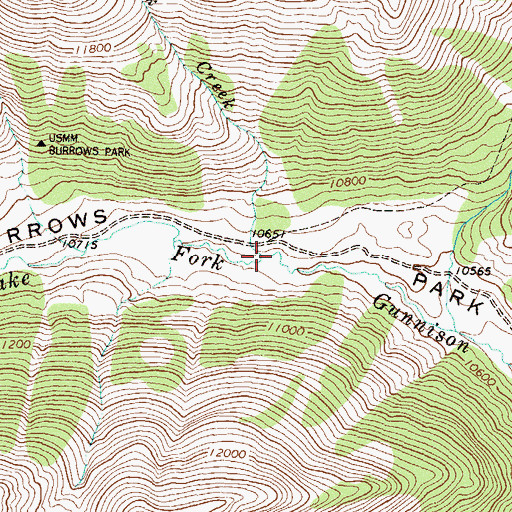 Topographic Map of Whitecross, CO