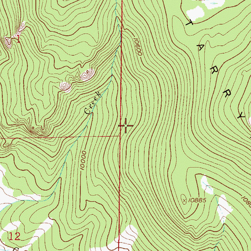 Topographic Map of Nate Stult Trail, CO