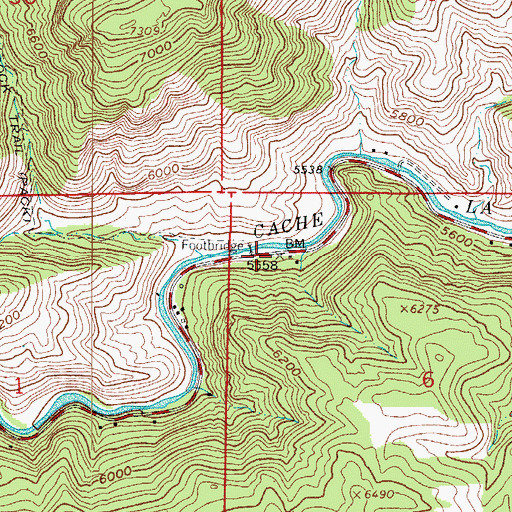 Topographic Map of Greyrock Trailhead, CO
