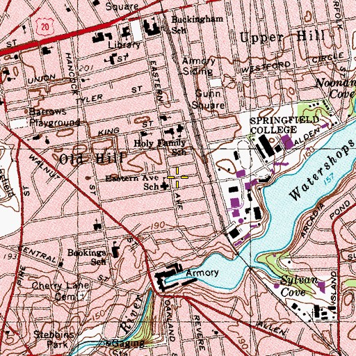 Topographic Map of Lighthouse Church, MA