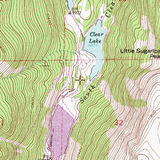 Topographic Map of Clear Lake Picnic Area, CO
