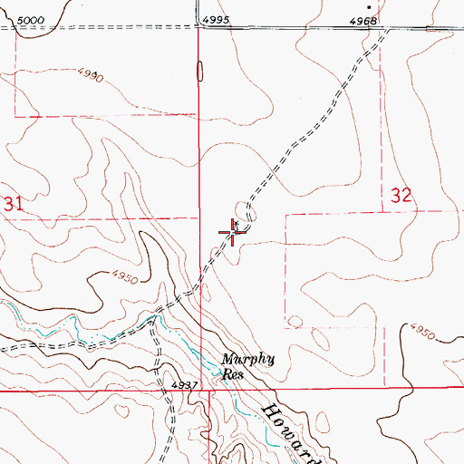 Topographic Map of Test Windmill, CO