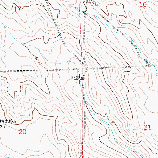 Topographic Map of Sand Creek Windmill, CO
