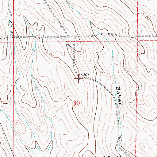 Topographic Map of Ridge Windmill, CO