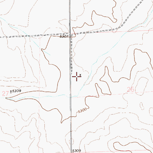 Topographic Map of Big Flat Windmill, CO