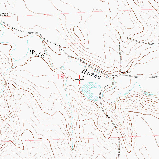 Topographic Map of Creek Windmill, CO