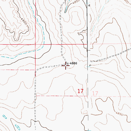 Topographic Map of Vat Windmill, CO