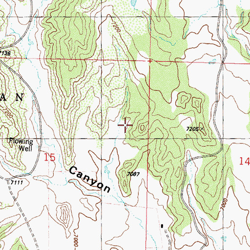 Topographic Map of Archuleta County, CO