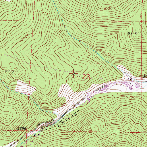 Topographic Map of Clear Creek County, CO