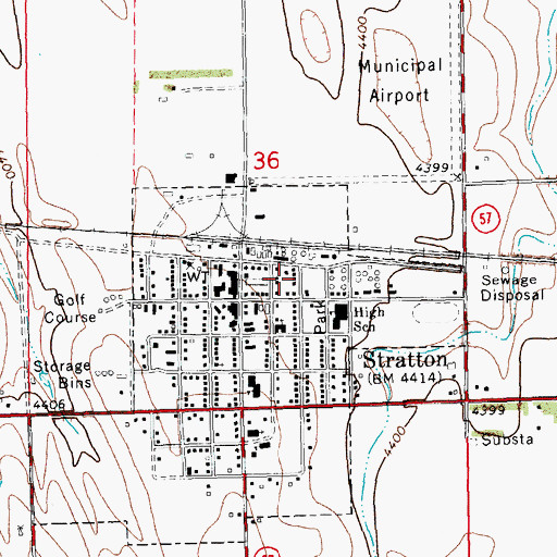 Topographic Map of Kit Carson County, CO