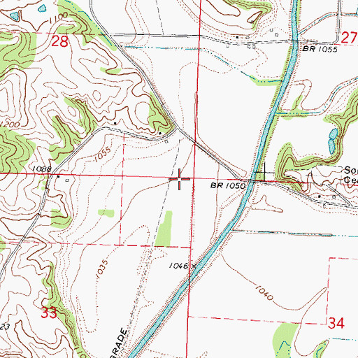 Topographic Map of Soldier Valley (historical), IA
